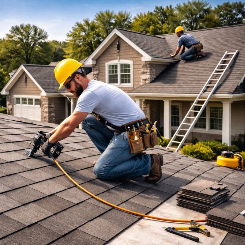 House Roof Installation detail